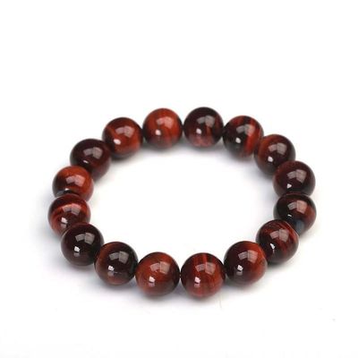 HZLXF1 Natural Stone Prayer Bead Tiger Eye Bracelet, 1 Piece