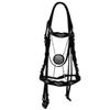 AMKA Portuguese Baroque Bridle, Black with Silver-Colored Fittings view 1