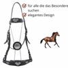 AMKA Portuguese Baroque Bridle, Black with Silver-Colored Fittings view 2