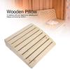 Greensen Wooden Sauna Headrest, Ergonomic Neck Cushion, 37 x 39 cm view 2