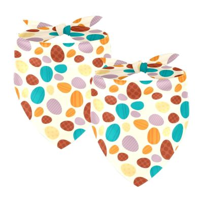 Pebble-Shaped Chiffon Dog Bandanas for Small, Medium, and Large Dogs