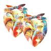 2-Piece Peacock Chiffon Dog Bandana Set view 1