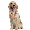 2-Piece Peacock Chiffon Dog Bandana Set view 2