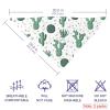 Dog Bandanas with Cactus Pattern, Chiffon Triangle Bibs for Small, Medium and Large Dogs view 3