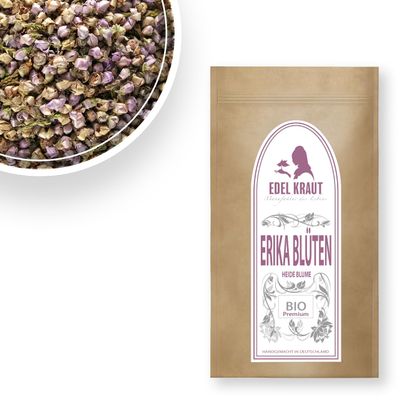 EDEL KRAUT Organic Heather Blossoms 250 g Bag T5 – Premium Quality from a German Artisan Producer
