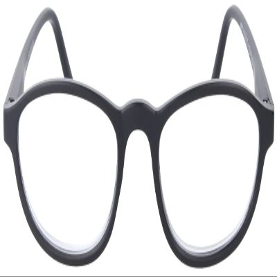 MONTANA MR57 Plastic Reading Glasses with Spring Hinges, Black, +2.50 D