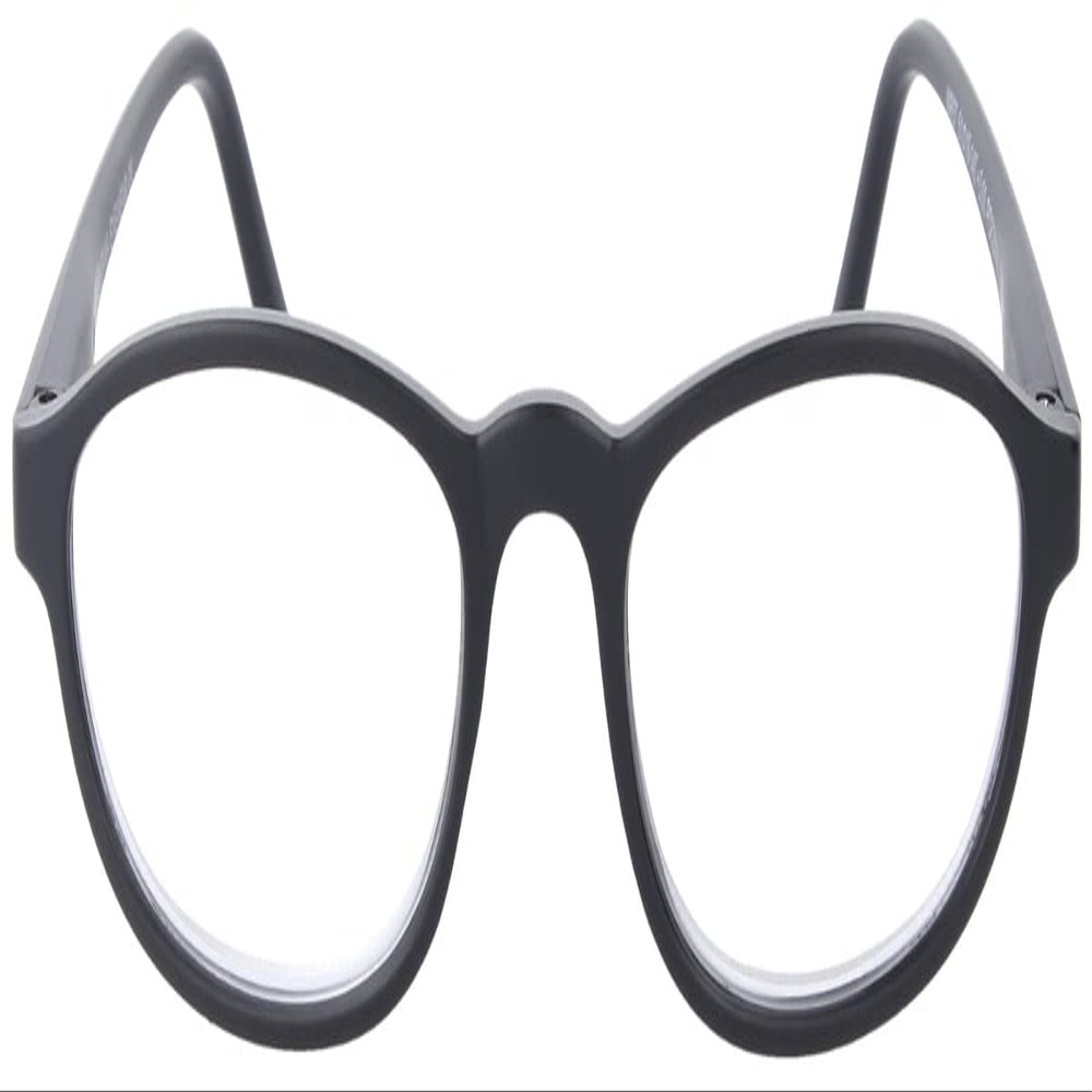 MONTANA MR57 Plastic Reading Glasses with Spring Hinges, Black, +2.50 D