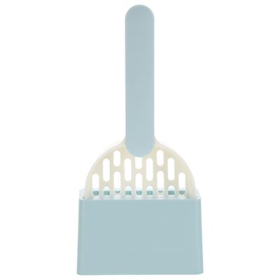 ibasenice ABS Cat Litter Scoop with Holder, Wide-Mouth Design