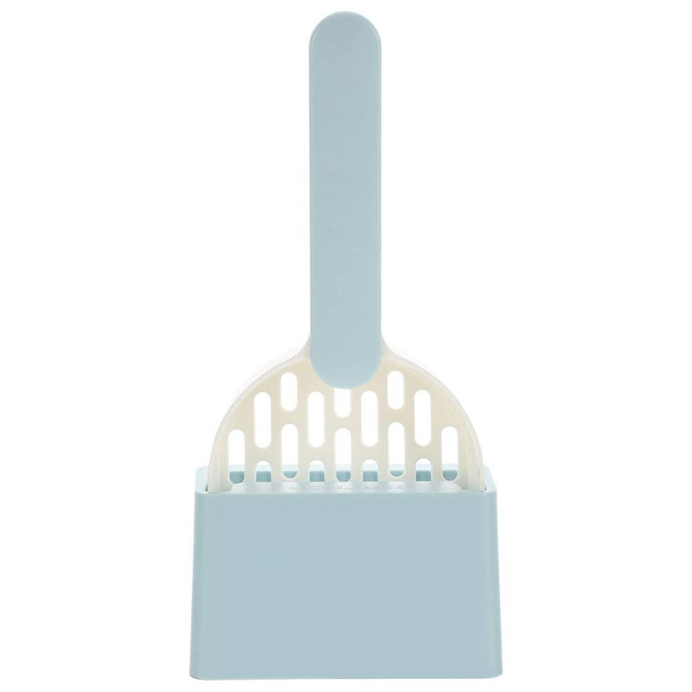 ibasenice ABS Cat Litter Scoop with Holder, Wide-Mouth Design