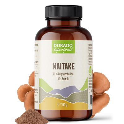 Maitake Extract Powder, 2,000 mg 10:1 per Daily Dose, 100 g, 50-Day Supply – Dorado Superfoods