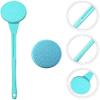MXXHFC Bath & Body Exfoliating Brush, Removable Long-Handle Back Scrubber for Dry and Wet Skin, Massage Brush (Blue/Pink) view 3