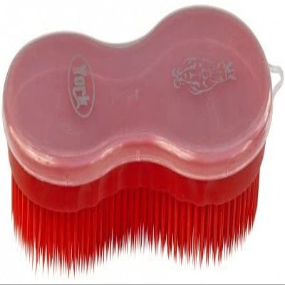 York Magic Box Horse Grooming Brush with Lid (Red)