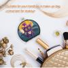 Vnurnrn Blue Cat Yellow Moon Makeup Compact Mirror for Handbags, Foldable Travel Pocket Mirror view 4