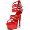 HYDgfiuf Roman Gladiator Platform Sandals for Women, Red, Size 46 view 1