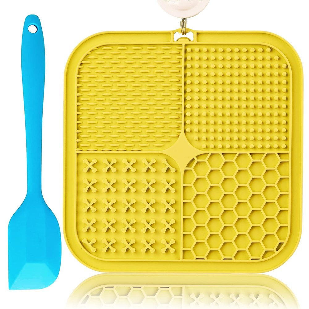 Kwispel Dog Lick Mat with Suction Cups, Slow Feeder for Grooming, Bathing & Training