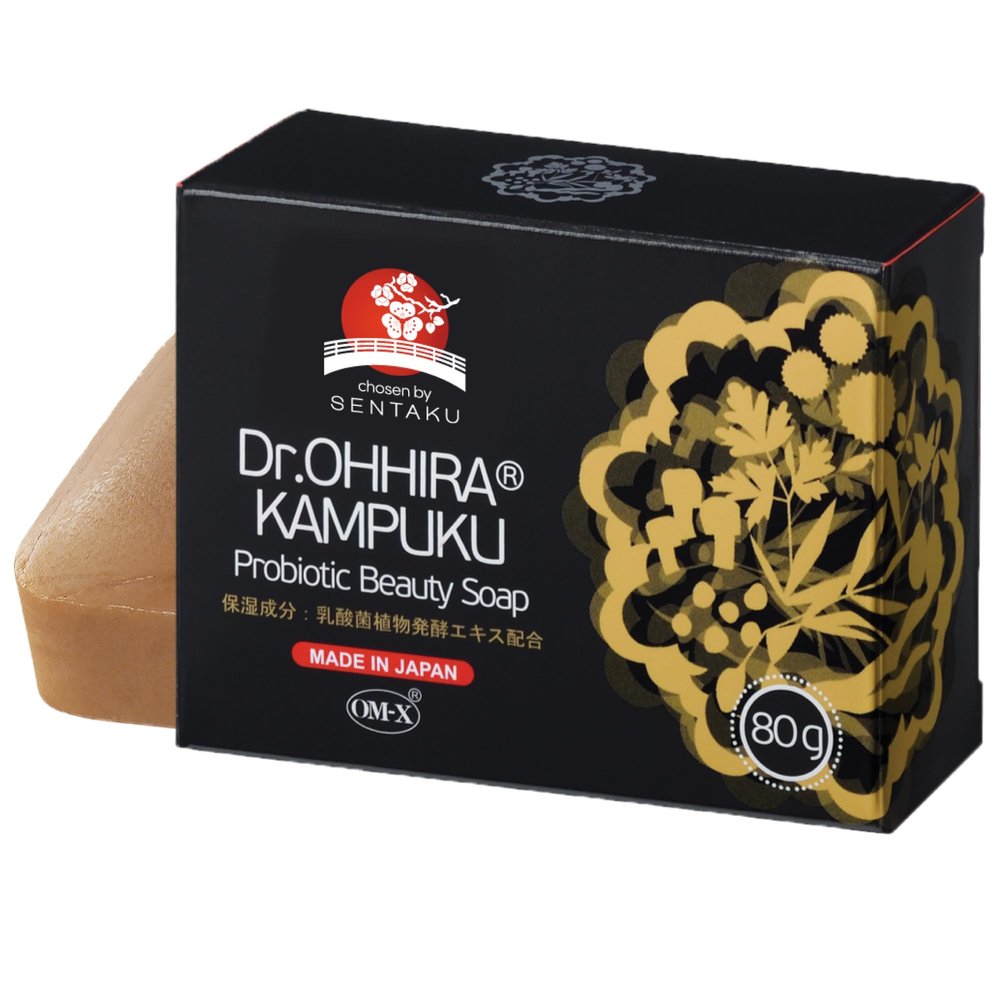 Dr. OHHIRA KAMPUKU Probiotic Beauty Soap, 80 g, with 14 Plant Extracts