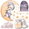 WANDKIND Good Night Bunny V342 Wall Decal for Kids' Room, Nursery or Kindergarten | Bunny Wall Sticker (60 x 60 cm) view 3
