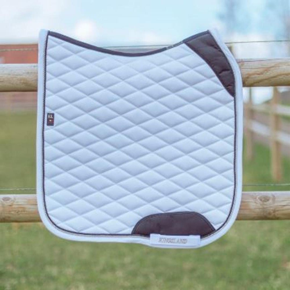 Kingsland KLoaklee Quilted Dressage Saddle Pad, White