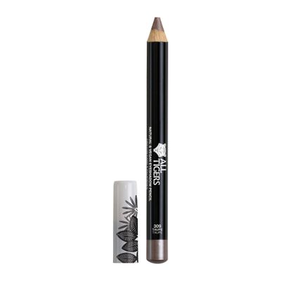 ALL TIGERS Vegan Eyeshadow Pencil, Highly Pigmented, Taupe "Let Your Eyes Talk" 309, 3-in-1, Long-Lasting, Cruelty-Free