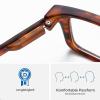 Eyekepper 5-Pack Reading Glasses for Women and Men, Large Square Lenses, Spring Hinges, +0.50 view 4