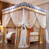 JZWLW Luxury Mosquito Net, Princess-Style Four-Post Bed Canopy with Stainless Steel Holder, 360° Protection from Flies, Mosquitoes, and More (B, 1.8 × 2.2 m) view 1