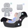 JYOKO Kids Universal Baby Car Seat Insert, Hypoallergenic, 100% Cotton (Picnic Vichy, 3 Pieces) view 2