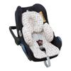 JYOKO Kids Universal Baby Car Seat Insert, Hypoallergenic, 100% Cotton (Picnic Vichy, 3 Pieces) view 3