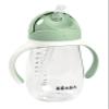 BABA 2-in-1 Baby Bottle Training Cup with Straw, 300 ml, Sage Green view 1