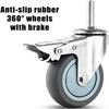Upright Rolling Walker for Children with Seat and Dual Underarm Supports view 4