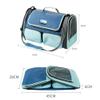 Foldable Pet Carrier Bag for Dogs and Cats, Gray, 45 x 28 x 28 cm view 2
