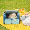 Foldable Pet Carrier Bag for Dogs and Cats, Gray, 45 x 28 x 28 cm view 3