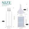 GZhaizhuan Travel Bottle Set, 100 ml Refillable Plastic Bottles, 20-Piece view 2