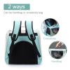 PETCUTE Cat and Dog Backpack Carrier with Mesh Window, Safety Leash and Removable Mat view 4
