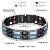 XSDAA Titanium Power Magnetic Bracelet, Blue Carbon Fiber and Titanium view 4