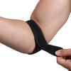 Ruilogod Black Unisex Adjustable Sports Tennis Golfer's Elbow Brace Support Strap with Forearm Sweatband and Compression Pad view 3
