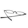 MMOWW 2-Pack Mini Metal Reading Glasses for Women and Men, Spring Hinges, Narrow Lightweight Readers with Case (Black, +1.5) view 4