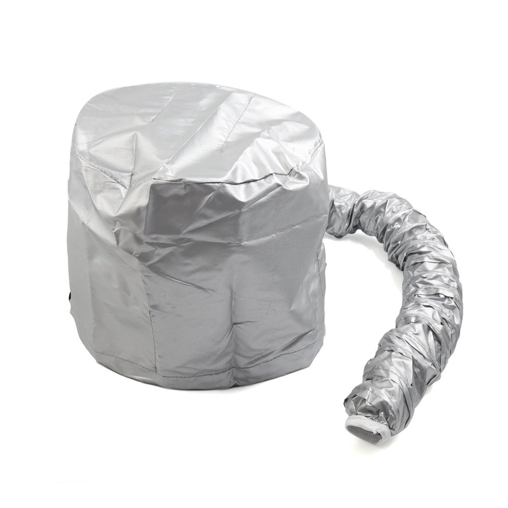 Ruilogod Silver-Tone Polyester Soft Bonnet Cap for Blow Dryers