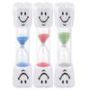 Temple Toothbrushing Sand Timers for Kids, 3 Minutes, Blue/Green/Red, 3-Pack view 1