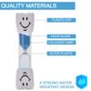 Temple Toothbrushing Sand Timers for Kids, 3 Minutes, Blue/Green/Red, 3-Pack view 4
