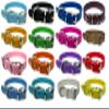 Vibrant Leather Dog Collar for Puppies, Cats, and Dogs view 1