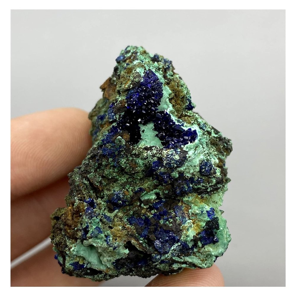 XIALITR Azurite 52 g Natural Azurite and Malachite Mineral Crystal Stones for Crystal Healing