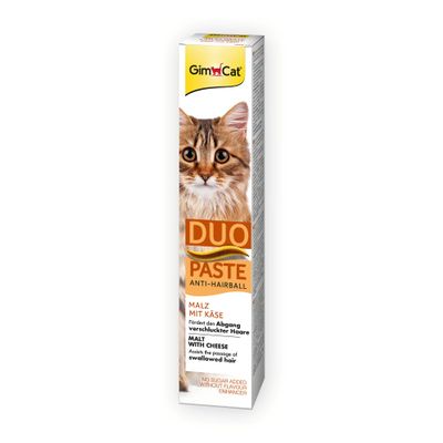 GimCat Duo Paste Anti-Hairball Malt & Cheese, 50 g