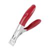 Ruilogod Red Spring-Loaded Metal Artificial Nail Tip Trimmer view 1