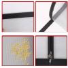 ZHOUZHOU Cat and Pet Window Screen, Self-Adhesive Mesh with Zipper, Black Edge view 2