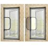 ZHOUZHOU Cat and Pet Window Screen, Self-Adhesive Mesh with Zipper, Black Edge view 3