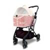 Pink Foldable Dog & Cat Stroller with Removable Pet Carrier view 1