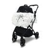 Foldable Dog Stroller with Umbrella, White Tutu, 15 kg Capacity view 1