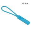 sourcing map 15-Pack Blue Zipper Extension Pull Cords with Finger Pulls view 3