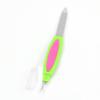 Ruilogod EXFOLIATOR Tool Finger Rasp Cuticle Remover Nail File, Green/Fuchsia view 1