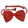 Ruilogod Adjustable Dog Cat Red Bow Tie Collar view 1